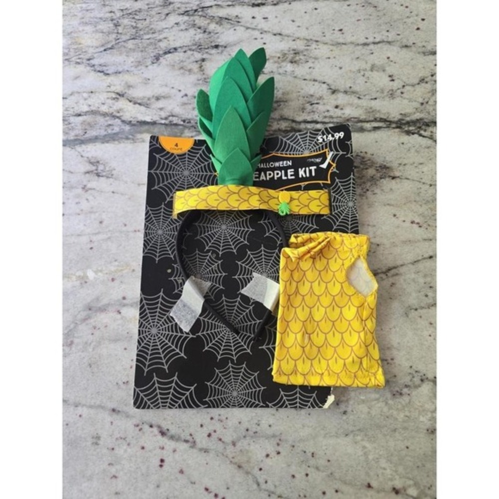 Pineapple halloween accessories gloves β chocker and headband